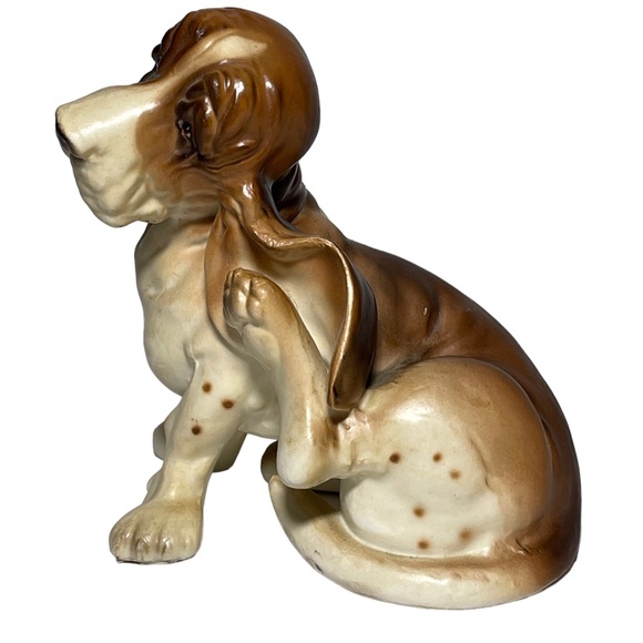Vintage 1960s  Norcrest Bassett Hound Porcelain  Dog Figurine Made In Japan A233 - Picture 3 of 8